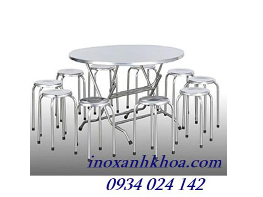 BÀN GHẾ INOX GIÁ RẺ – XƯỞNG INOX ANH KHOA