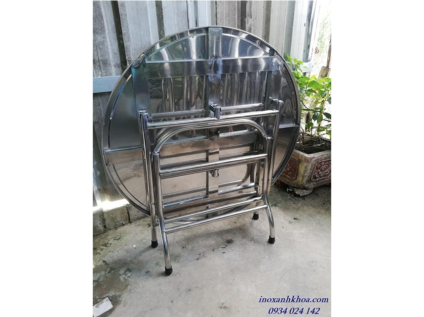 BÀN INOX – BÀN INOX TRÒN 6U CAO CẤP