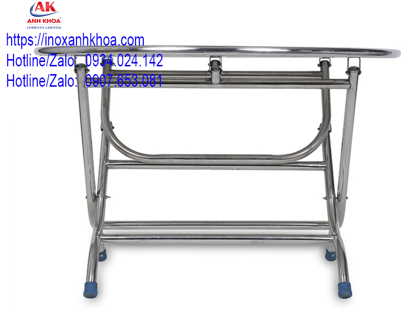 BÀN INOX TRÒN 6U ĐƯỜNG KÍNH 1M2 (MÉT)