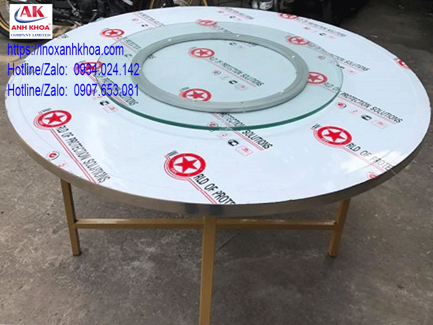 BÀN TRÒN INOX ANH KHOA
