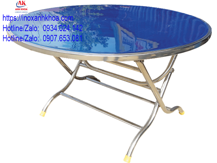 BÀN TRÒN INOX ANH KHOA
