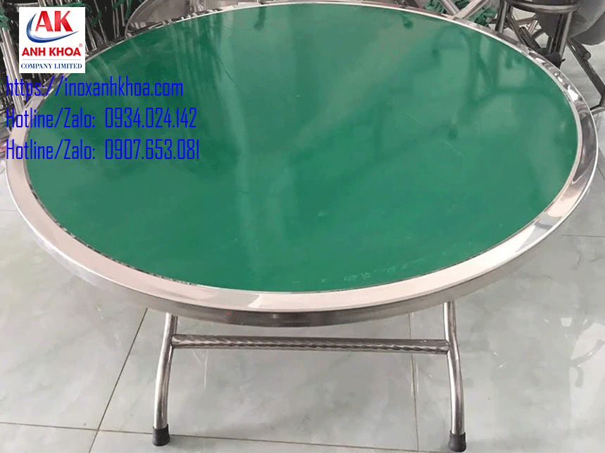 BÀN TRÒN INOX VERTU CAO CẤP