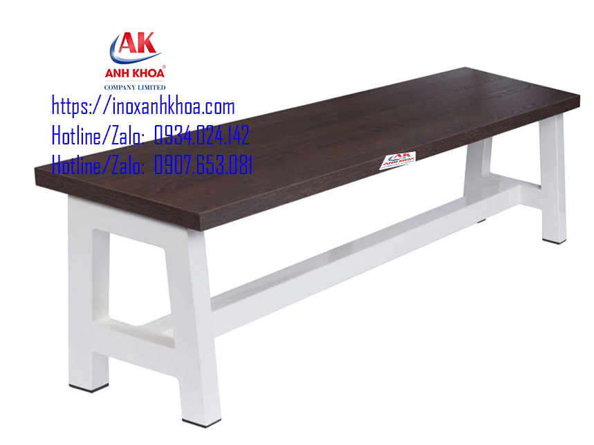 Băng ghế inox dài 