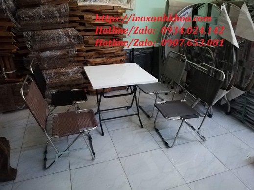 ĐỊA CHỈ SẢN XUẤT SỈ GHẾ XẾP LƯỚI INOX CÀ PHÊ