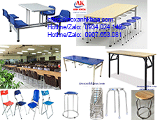 BÀN ĂN CÔNG NGHIỆP MẶT GỖ MDF CHÂN GẤP LÒ SO