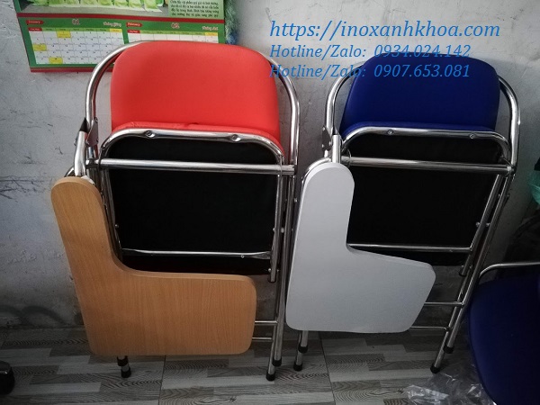 Ghế gấp liền bàn 