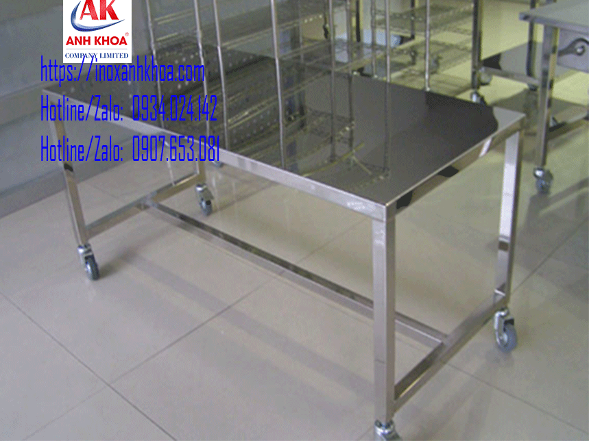BÀN INOX ĐỘT LỖ 2 TẦNG