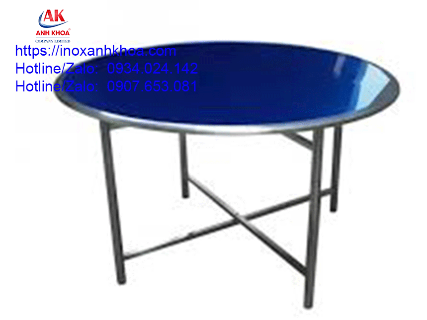BÀN TRÒN INOX 1M4 