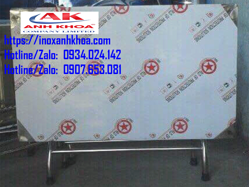 BÀN INOX CHỮ NHẬT 70 X 1M2 INOX 201 DÀY 0.8 ZEM