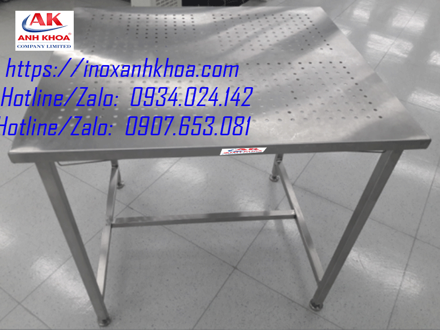 BÀN INOX ĐỘT LỖ 2 TẦNG