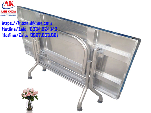 Bàn Inox Chữ Nhật 70 x 1m2 Inox 201 Dày 0.5zem