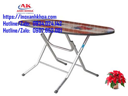 BÀN INOX CHỮ NHẬT MẶT BÀN NHỰA COMPOSITE