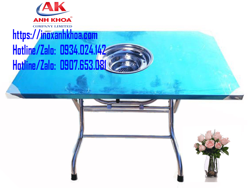 Bàn inox quán lẩu 