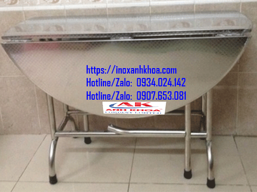 BÀN INOX CHỮ NHẬT MẶT BÀN CARO 