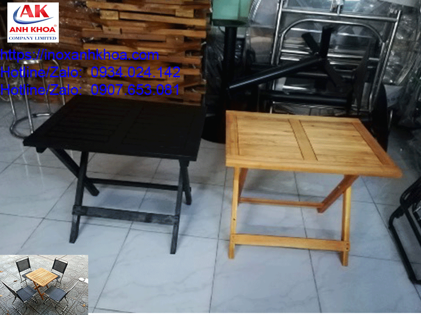 Ghế xếp Lưới Inox Cà Phê