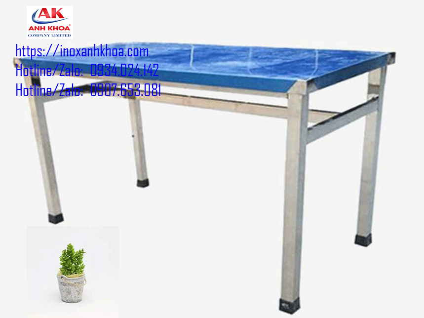 Bàn Inox Chân Cố Định Inox 304