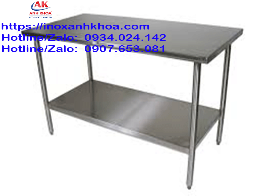 Bàn Inox Hai Tầng Inox 304