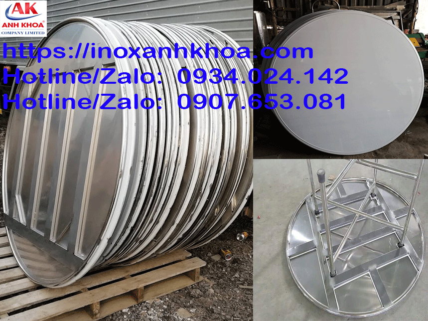 Bộ Bàn Xếp Inox Tròn 1M2