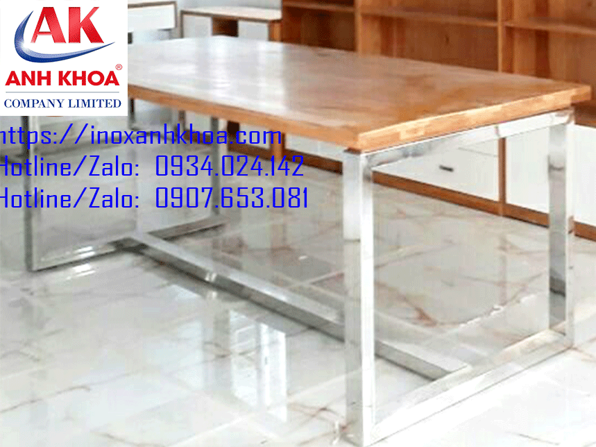 Bàn Chữ Nhật Inox 304