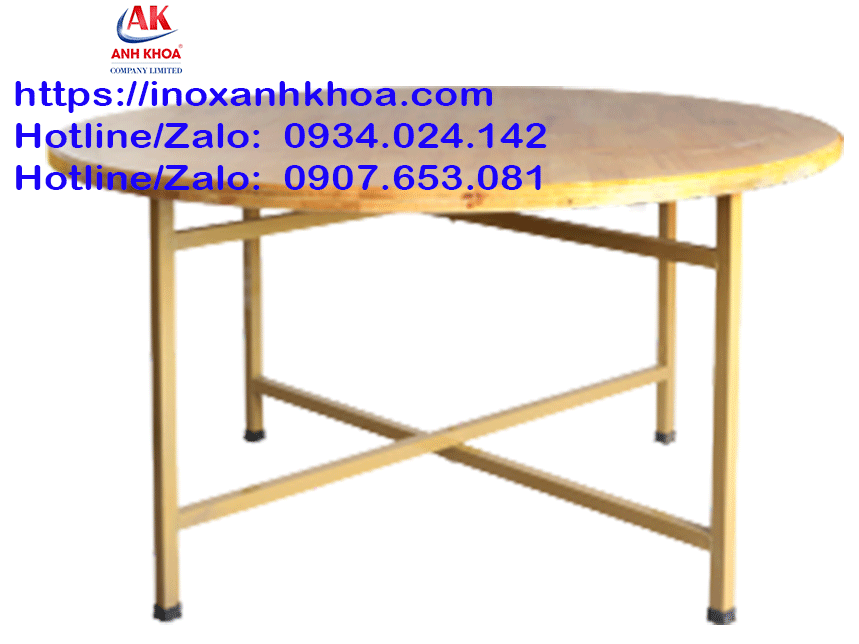 BỘ BÀN TRÒN INOX XẾP