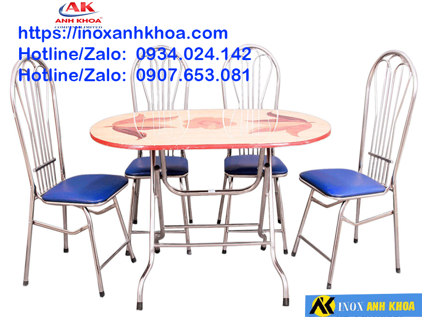 Ghế Xếp Inox Bọc Nệm Ống Phi 25 mm