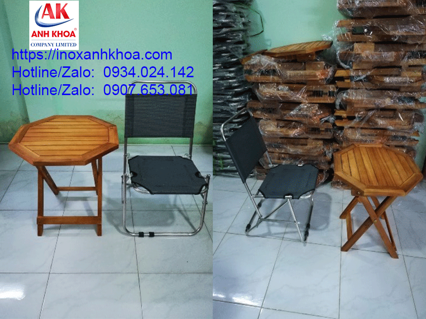 Ghế xếp Lưới Inox Cà Phê