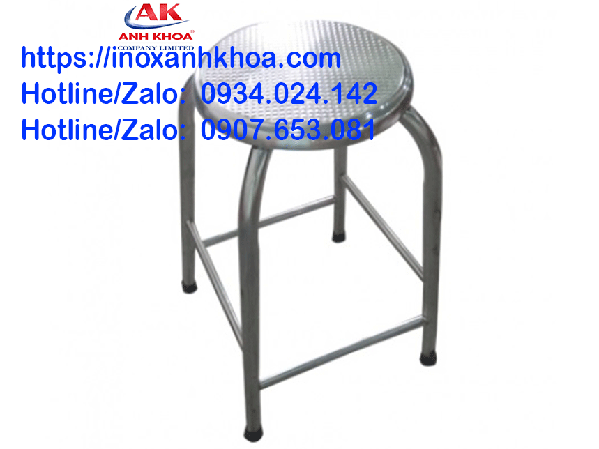 Ghế Inox Có Kiềng Tròn