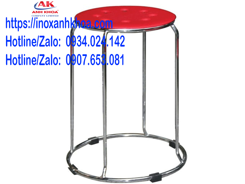 Ghế Đôn Nệm Inox