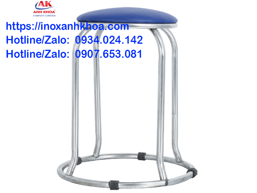 Ghế Đôn Nệm Inox