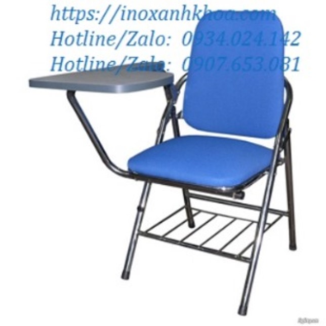 Ghế Gấp Inox Có Bàn Viết