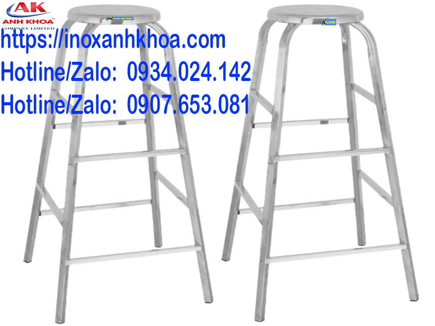 Ghế Inox Cao 1M6 