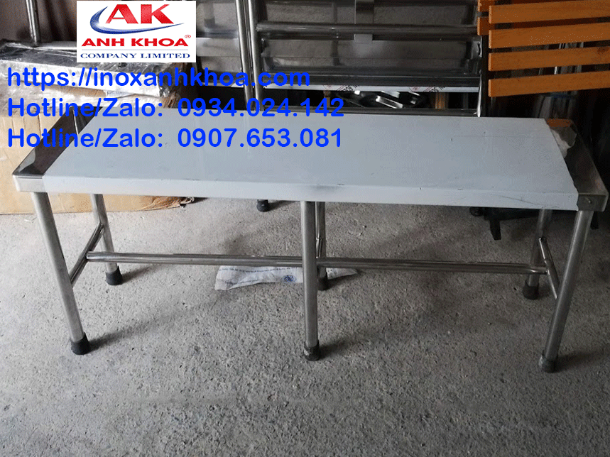 Ghế Inox Băng Dài 1M6