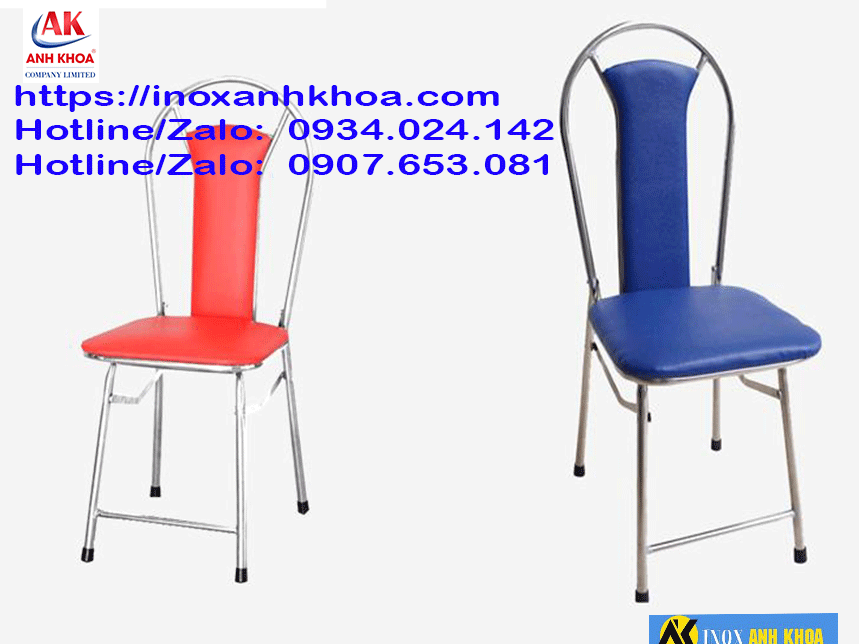 GHẾ XẾP INOX BỌC NỆM CAO CẤP