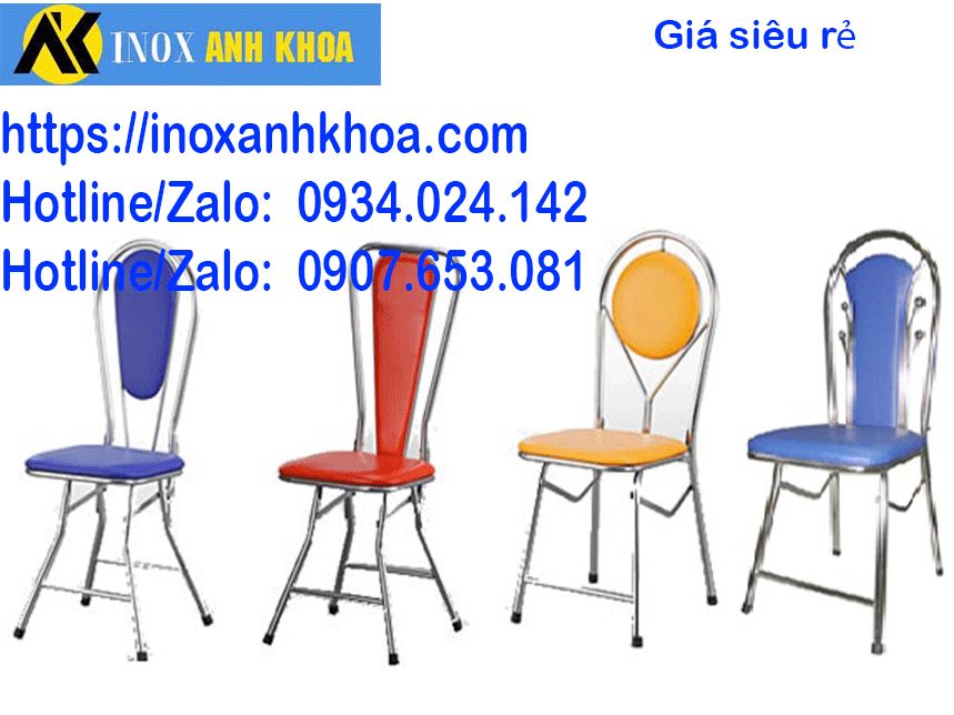 Ghế Inox Xếp Cao Cấp