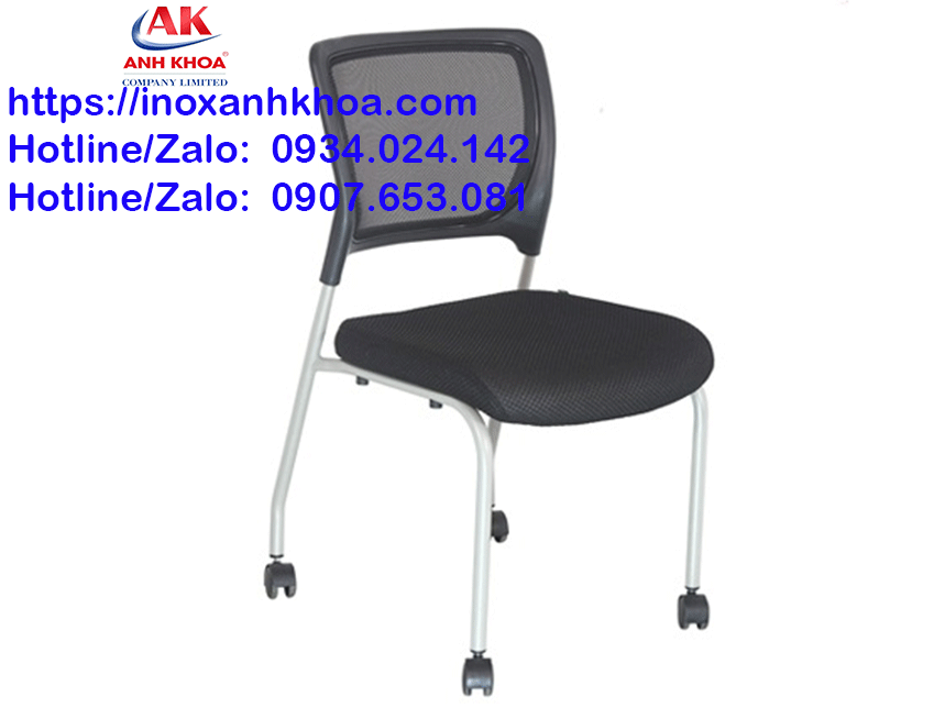 Ghế Tựa Khung Sơn Có Bánh Xe