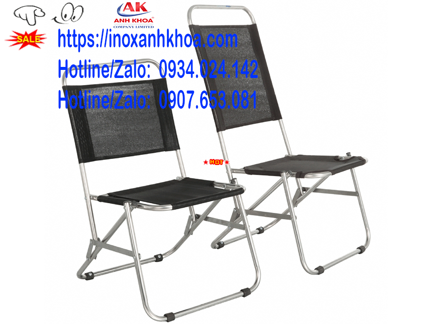 Ghế xếp Lưới Inox Cà Phê