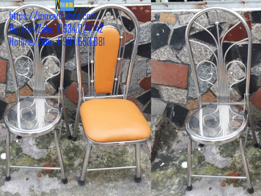 Ghế Tựa Nệm Inox