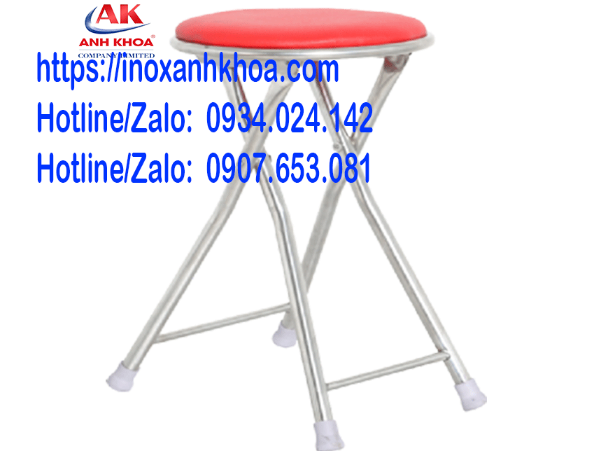 Ghế Đôn Inox Xếp