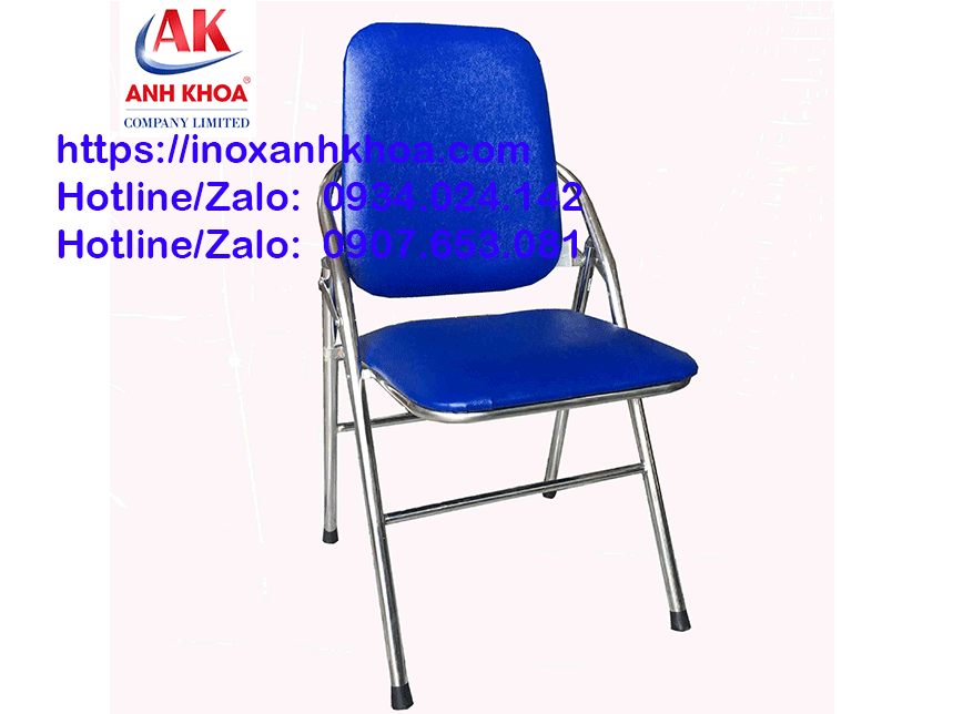 Ghế Xếp Thái Inox Lưng Lớn