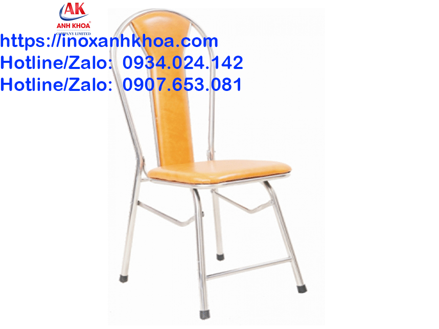 GHẾ XẾP INOX BỌC NỆM CAO CẤP