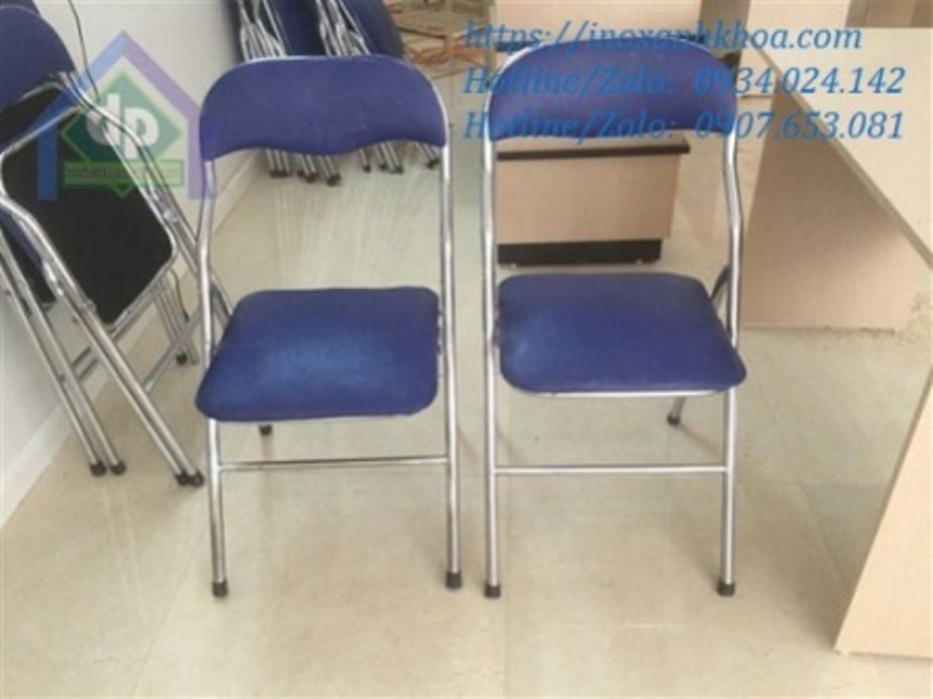 Ghế Gấp Inox Có Bàn Viết