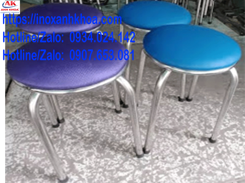 Ghế Đôn Inox Cao Cấp Loại Một