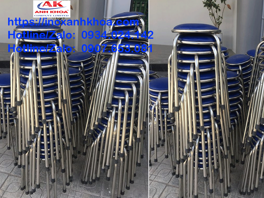 Ghế Đôn Inox Cao Cấp Loại Một