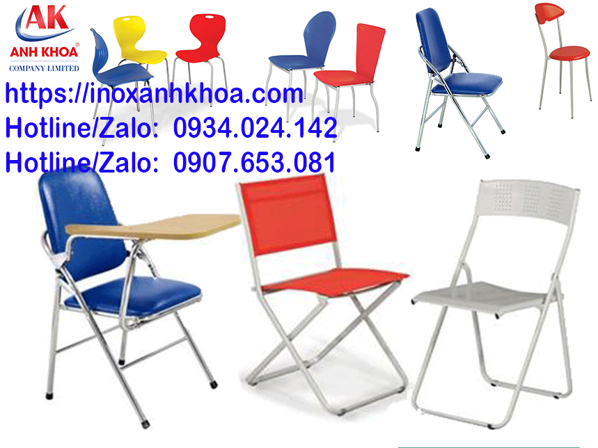 Ghế Tựa Inox Xếp Thái