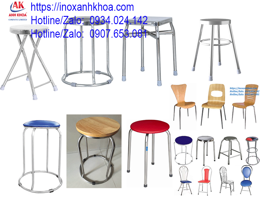 Bộ Bàn Ghế Inox 304 Inox Anh Khoa