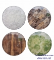 Bàn inox tròn mặt nhựa composite