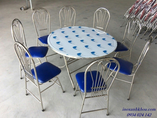 BÀN GHẾ INOX QUÁN ĂN