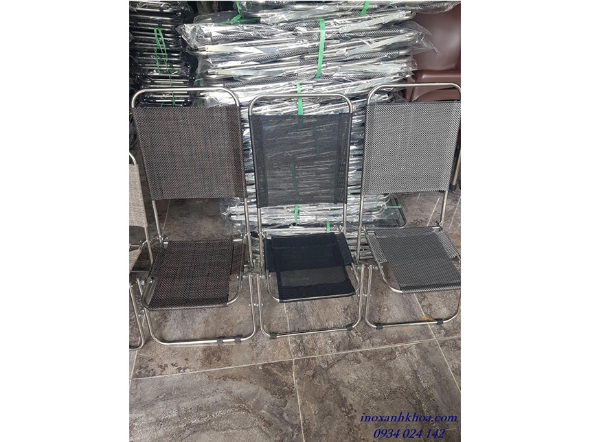 GHẾ LƯỚI INOX CAO CẤP – LƯỚI DÀY 4*4
