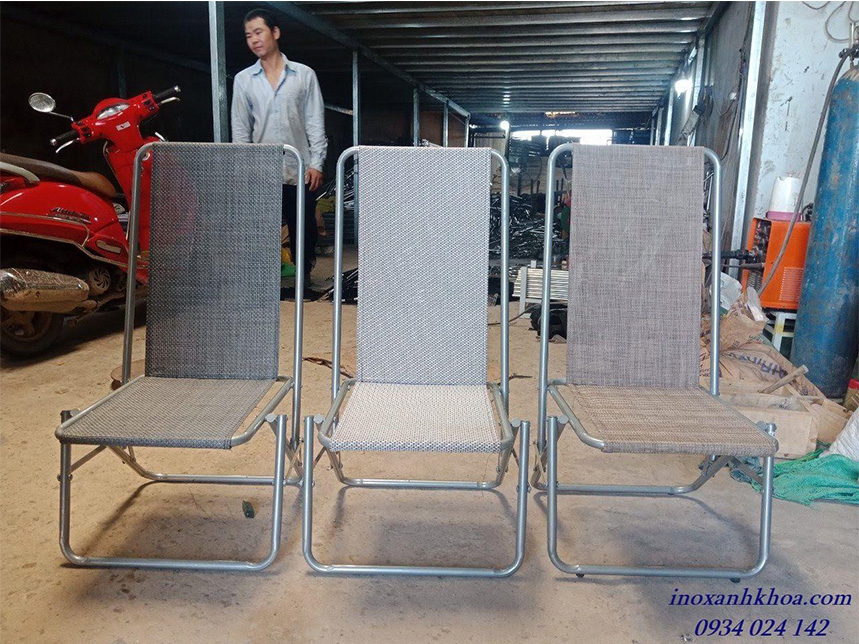 GHẾ XẾP LƯỚI CÀ PHÊ KHUNG SẮT SƠN TĨNH ĐIỆN