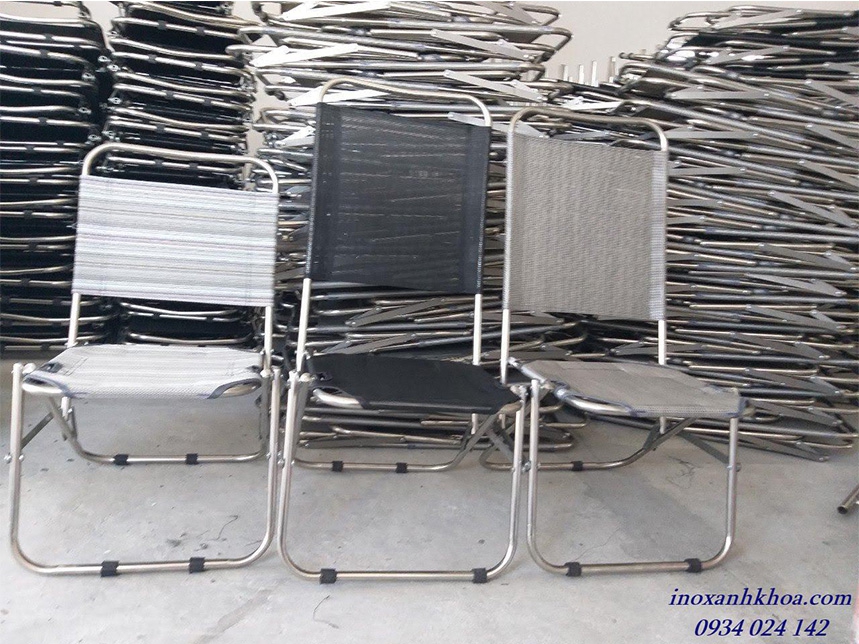 GHẾ XẾP CÀ PHÊ INOX – GHẾ CÂU CÁ